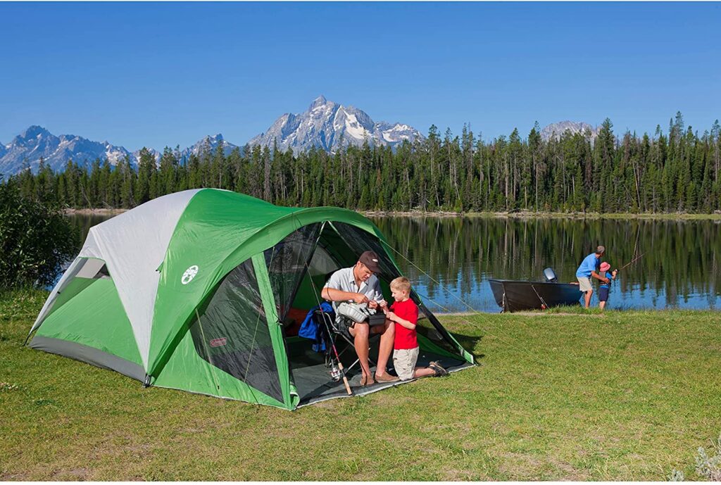 Best family cabin tent- Coleman Tent with Screen Room
