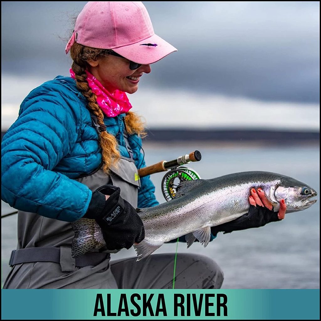 Alaska River - Best Fingerless Fishing Gloves